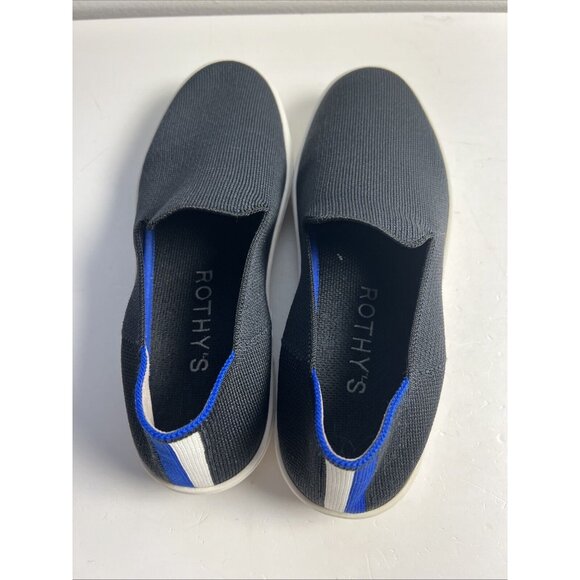 Rothy’s Classic Black The Original Slip On Shoes 7.5 Womens Round Toe Classy - Picture 4 of 10